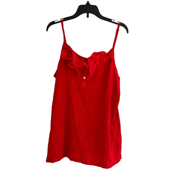 Tommy Hilfiger ruffle red size XL tank top - Picture 1 of 5